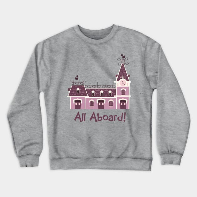 All Aboard! Crewneck Sweatshirt by Lunamis